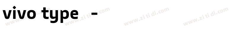 vivo type 繁字体转换